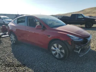 2023 Tesla Model Y Long Range with VIN 7SAYGDEE7PA044888, listed as a Copart auction lot 48538335 with 25,621 mi miles and Salvage Title. Bid and sale history available at DreamBid. Image 4.