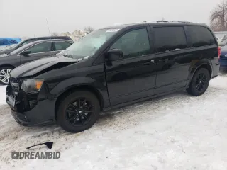 2020 Dodge Grand Caravan GT with VIN 2C4RDGEG5LR186039, listed as a Copart auction lot 43476965 with 98,341 mi miles and Salvage Title. Bid and sale history available at DreamBid. Image 1.