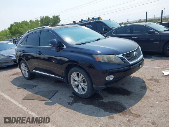 2010 Lexus RX 450h with VIN JTJZB1BA6A2003467, listed as a IAAI auction lot 42705978 with 198,899 mi miles and . Bid and sale history available at DreamBid. Image 1.