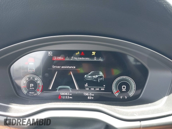 2021 Audi Q5 Premium Plus with VIN WA1BAAFY7M2024762, listed as a IAAI auction lot 42090408 with 58,082 mi miles and . Bid and sale history available at DreamBid. Image 7.