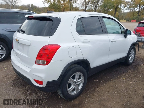 2020 Chevrolet Trax LS with VIN KL7CJKSB8LB074986, listed as a IAAI auction lot 40656872 with 128,582 mi miles and . Bid and sale history available at DreamBid. Image 4.