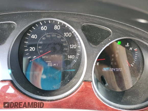 2002 Lexus ES 300 with VIN JTHBF30GX25012392, listed as a Copart auction lot 48133365 with 134,720 mi miles and Salvage Title. Bid and sale history available at DreamBid. Image 9.