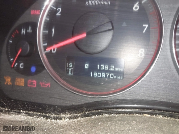 2008 Subaru Outback (Natl) XT Ltd with VIN 4S4BP63C986353208, listed as a IAAI auction lot 41186606 with 190,970 mi miles. Bid and sale history available at carsss.com. Image 7.