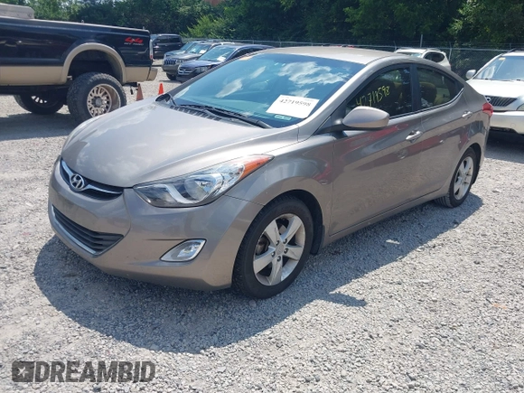 2013 Hyundai Elantra GLS with VIN 5NPDH4AE9DH417136, listed as a IAAI auction lot 42719598 with 105,280 mi miles and . Bid and sale history available at DreamBid. Image 2.