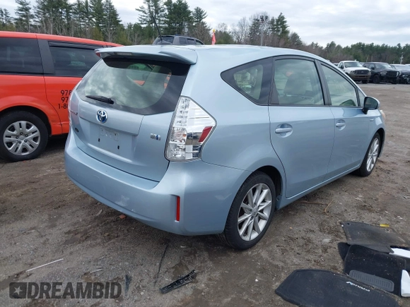 2013 Toyota Prius Two with VIN JTDZN3EU8D3279756, listed as a IAAI auction lot 41859346 with 95,457 mi miles and . Bid and sale history available at carsss.com. Image 4.