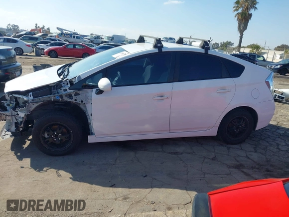 2013 Toyota Prius One with VIN JTDKN3DU9D5636515, listed as a IAAI auction lot 41505799 with 184,600 mi miles. Bid and sale history available at carsss.com. Image 15.