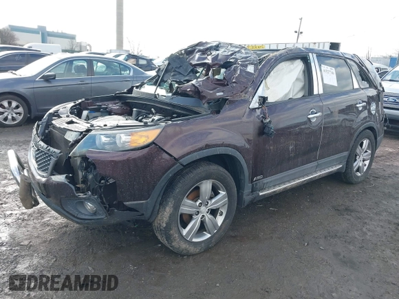 2012 Kia Sorento EX with VIN 5XYKUDA29CG262599, listed as a IAAI auction lot 41527740 with Not Provided miles. Bid and sale history available at carsss.com. Image 2.