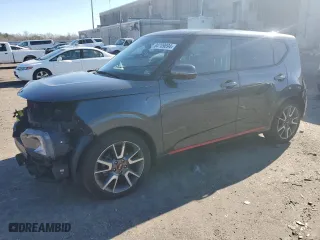 2020 Kia Soul GT-Line with VIN KNDJ63AU2L7002222, listed as a Copart auction lot 84709894 with 76,259 mi miles and Salvage Title. Bid and sale history available at carsss.com. Image 1.