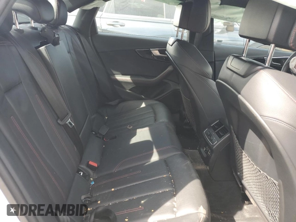 2019 Audi A4 Prestige with VIN WAUFNAF43KA002217, listed as a Copart auction lot 57820274 with 22,306 mi miles and Salvage Title. Bid and sale history available at carsss.com. Image 10.