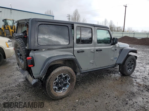 2023 Jeep Wrangler Rubicon with VIN 1C4JJXR68PW696504, listed as a Copart auction lot 50996915 with 44,947 mi miles and Salvage title. Bid and sale history available at DreamBid. Image 3.