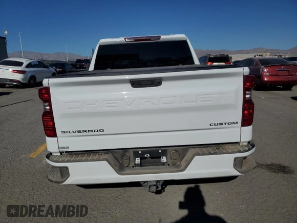 2024 Chevrolet Silverado 1500 Custom with VIN 3GCPABEK1RG316159, listed as a Copart auction lot 88814825 with 7,623 mi miles and Salvage Title. Bid and sale history available at DreamBid. Image 6.