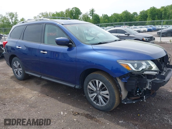 2019 Nissan Pathfinder SV z VIN 5N1DR2MM7KC617117, wystawiony jako IAAI lot #42342685 z przebiegiem 98 013 mil mil oraz . Historia ofert i sprzedaży dostępna na DreamBid. Obrazek 1.