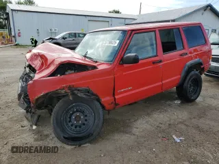 1999 Jeep Cherokee SE z VIN 1J4FF28S6XL647189, wystawiony jako Copart lot #57798425 z przebiegiem Nie podano mil oraz Szkoda całkowita • Salvage title. Historia ofert i sprzedaży dostępna na DreamBid. Obrazek 1.