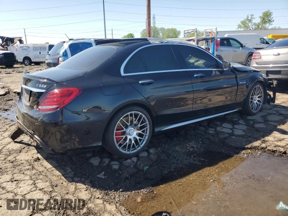 2017 Mercedes-Benz C 63 S AMG with VIN 55SWF8HB3HU186688, listed as a Copart auction lot 57299905 with 47,913 mi miles and Clean title. Bid and sale history available at DreamBid. Image 3.