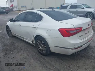 2015 Kia Cadenza Premium with VIN KNALN4D76F5185614, listed as a IAAI auction lot 41412355 with 163,928 mi miles and . Bid and sale history available at DreamBid. Image 3.