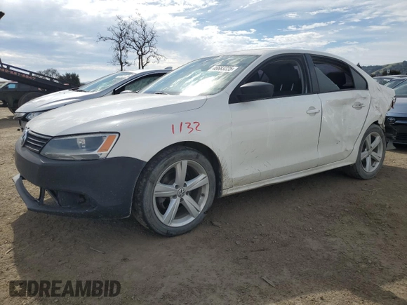 2011 Volkswagen Jetta Sedan S with VIN 3VW2K7AJ8BM334700, listed as a Copart auction lot 46683225 with 195,121 mi miles and Salvage Title. Bid and sale history available at carsss.com. Image 1.