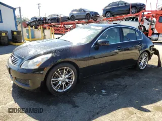 2008 Infiniti G35 with VIN JNKBV61E38M201157, listed as a Copart auction lot 77481384 with 243,581 mi miles and Salvage Title. Bid and sale history available at DreamBid. Image 1.