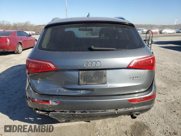 2012 Audi Q5 Premium with VIN WA1CFAFP5CA082466, listed as a Copart auction lot 86595754 with 50,622 mi miles and Salvage title. Bid and sale history available at DreamBid. Image 6.