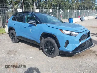 2024 Toyota RAV4 Hybrid XSE with VIN 2T3E6RFV9RW075770, listed as a IAAI auction lot 42036065 with 33,099 mi miles and . Bid and sale history available at DreamBid. Image 1.