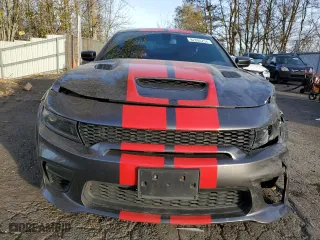 2022 Dodge Charger SRT Hellcat Widebody with VIN 2C3CDXL97NH155124, listed as a Copart auction lot 82694254 with 27,678 mi miles and Salvage Title. Bid and sale history available at carsss.com. Image 5.