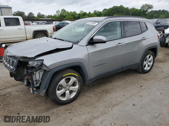 2019 Jeep Compass Latitude z VIN 3C4NJCBB1KT851572, wystawiony jako Copart lot #53131635 z przebiegiem 77 875 mil mil oraz Szkoda całkowita • Salvage title. Historia ofert i sprzedaży dostępna na DreamBid. Obrazek 1.
