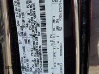 2013 Ford Escape Titanium z VIN 1FMCU0J93DUB60916, wystawiony jako Copart lot #61692595 z przebiegiem 169 691 mil mil oraz Szkoda całkowita • Salvage title. Historia ofert i sprzedaży dostępna na DreamBid. Obrazek 13.