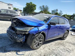 2023 Acura MDX w/A-Spec Package with VIN 5J8YE1H05PL012993, listed as a Copart auction lot 48741905 with 25,583 mi miles and Salvage Title. Bid and sale history available at carsss.com. Image 1.