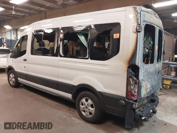 2019 Ford Transit Passenger XL with VIN 1FBAX2CG7KKA34078, listed as a IAAI auction lot 41836963 with 82,891 mi miles and . Bid and sale history available at carsss.com. Image 3.