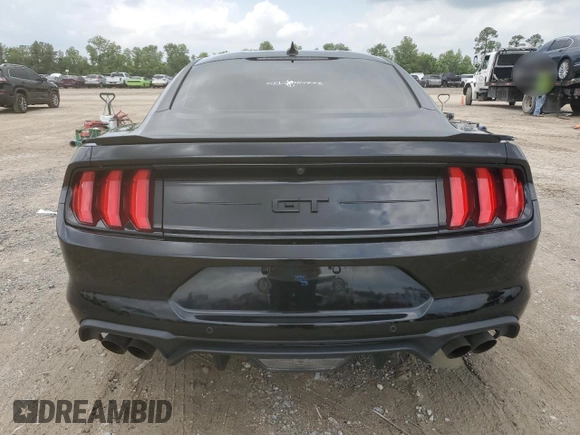 2023 Ford Mustang GT with VIN 1FA6P8CF7P5304031, listed as a Copart auction lot 54693515 with 27,048 mi miles and Salvage Title. Bid and sale history available at carsss.com. Image 6.