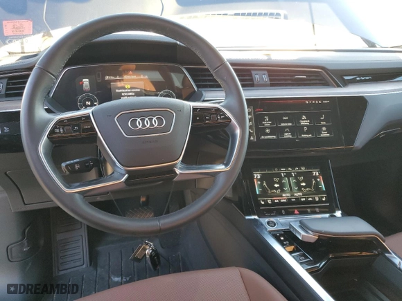 2022 Audi e-tron Premium Plus with VIN WA1LAAGE8NB030872, listed as a Copart auction lot 72593972 with 4,896 mi miles. Bid and sale history available at carsss.com. Image 8.