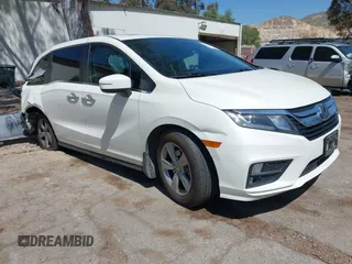 2019 Honda Odyssey EX-L z VIN 5FNRL6H76KB066365, wystawiony jako IAAI lot #42000967 z przebiegiem 124 113 mil mil oraz . Historia ofert i sprzedaży dostępna na DreamBid. Obrazek 1.