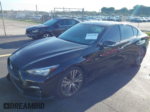 2019 Infiniti Q50 Luxe with VIN JN1EV7AP7KM516656, listed as a IAAI auction lot 42695766 with 100,206 mi miles and . Bid and sale history available at DreamBid. Image 17.