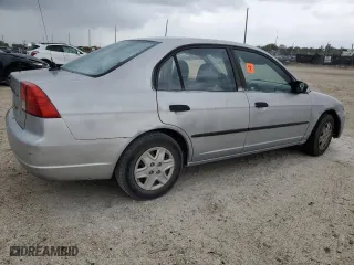 2003 Honda Civic DX with VIN 2HGES161X3H551530, listed as a Copart auction lot 52491805 with 0 mi miles and Salvage Title. Bid and sale history available at carsss.com. Image 3.