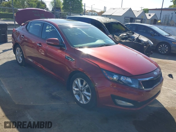 2011 Kia Optima EX with VIN KNAGN4A74B5076875, listed as a IAAI auction lot 42009937 with 190,484 mi miles and . Bid and sale history available at carsss.com. Image 1.