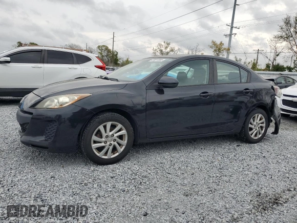 2012 Mazda 3 i Touring with VIN JM1BL1V70C1657147, listed as a Copart auction lot 47831365 with 174,651 mi miles and Salvage Title. Bid and sale history available at DreamBid. Image 1.