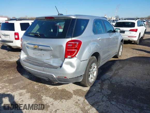 2017 Chevrolet Equinox LS with VIN 2GNALBEK9H1565422, listed as a IAAI auction lot 41734569 with 219,718 mi miles. Bid and sale history available at carsss.com. Image 4.