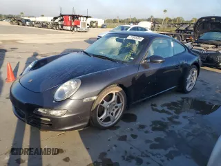 2007 Porsche 911 Carrera with VIN WP0AA29987S710907, listed as a Copart auction lot 77045304 with 0 mi miles and Salvage Title. Bid and sale history available at carsss.com. Image 1.