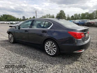 2014 Acura RLX Tech Pkg with VIN JH4KC1F56EC003918, listed as a Copart auction lot 68120414 with 76,951 mi miles and Salvage Title. Bid and sale history available at carsss.com. Image 2.