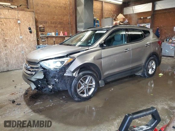 2017 Hyundai Santa Fe 2.4L z VIN 5XYZUDLBXHG415400, wystawiony jako Copart lot #58330205 z przebiegiem 116 196 mil mil oraz Szkoda całkowita • Salvage title. Historia ofert i sprzedaży dostępna na DreamBid. Obrazek 1.