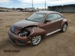 2017 Volkswagen Beetle 1.8T Fleet with VIN 3VWF17AT3HM622848, listed as a Copart auction lot 48055285 with 11,428 mi miles and Salvage Title. Bid and sale history available at carsss.com. Image 1.