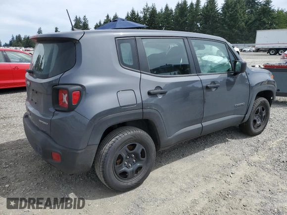2021 Jeep Renegade Freedom with VIN ZACNJDAB7MPN34684, listed as a Copart auction lot 65636155 with Not provided miles and Clean title. Bid and sale history available at DreamBid. Image 3.