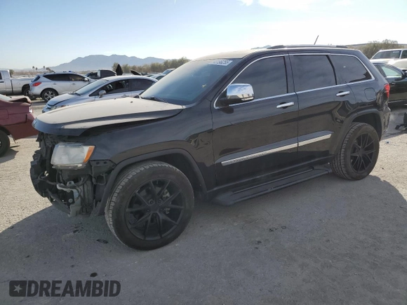 2013 Jeep Grand Cherokee Limited with VIN 1C4RJEBT9DC526785, listed as a Copart auction lot 43196255 with 134,496 mi miles and Salvage Title. Bid and sale history available at carsss.com. Image 1.