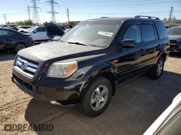 2006 Honda Pilot EX with VIN 5FNYF18466B003168, listed as a Copart auction lot 73733044 with 174,729 mi miles and Salvage Title. Bid and sale history available at DreamBid. Image 1.