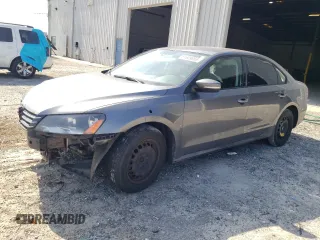 2013 Volkswagen Passat S with VIN 1VWAP7A34DC070832, listed as a Copart auction lot 62539825 with 222,116 mi miles and Salvage title. Bid and sale history available at DreamBid. Image 1.