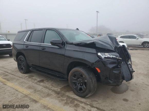 2023 Chevrolet Tahoe Commercial with VIN 1GNSCLED1PR490748, listed as a Copart auction lot 85217394 with 0 mi miles and Salvage Title. Bid and sale history available at carsss.com. Image 4.