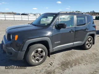 2015 Jeep Renegade Latitude with VIN ZACCJBBHXFPB98842, listed as a Copart auction lot 50603525 with 82,336 mi miles and Salvage Title. Bid and sale history available at carsss.com. Image 1.
