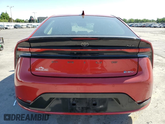 2024 Toyota Prius LE with VIN JTDADABU8R3010236, listed as a Copart auction lot 61234525 with 10,065 mi miles and Salvage title. Bid and sale history available at DreamBid. Image 6.