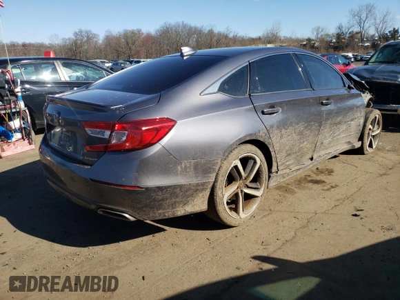 2019 Honda Accord Sport with VIN 1HGCV1F32KA048183, listed as a Copart auction lot 52595615 with 66,269 mi miles and Salvage Title. Bid and sale history available at DreamBid. Image 3.