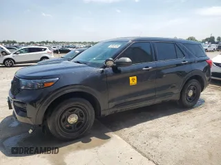 2021 Ford Police Interceptor Utility z VIN 1FM5K8AB6MGA44043, wystawiony jako Copart lot #55065135 z przebiegiem 63 072 mil mil oraz Szkody całkowita. Historia ofert i sprzedaży dostępna na DreamBid. Obrazek 1.