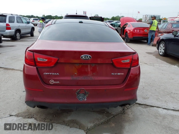 2015 Kia Optima SX Turbo with VIN 5XXGR4A62FG366404, listed as a IAAI auction lot 41928324 with 139,268 mi miles. Bid and sale history available at carsss.com. Image 16.